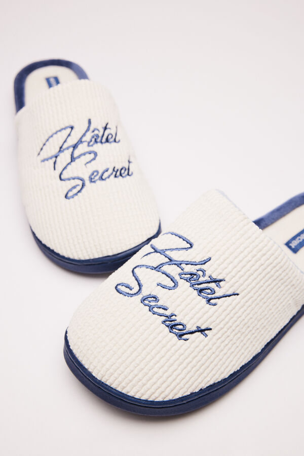 Womensecret Pantuflas ducha marfil kaki