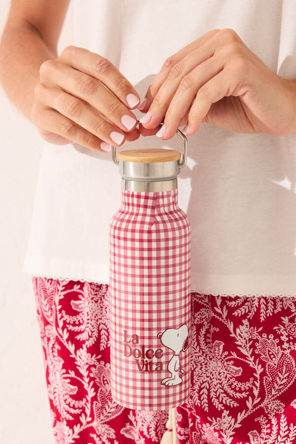 Womensecret Cuadros a cuadros rojos de Snoopy rojo