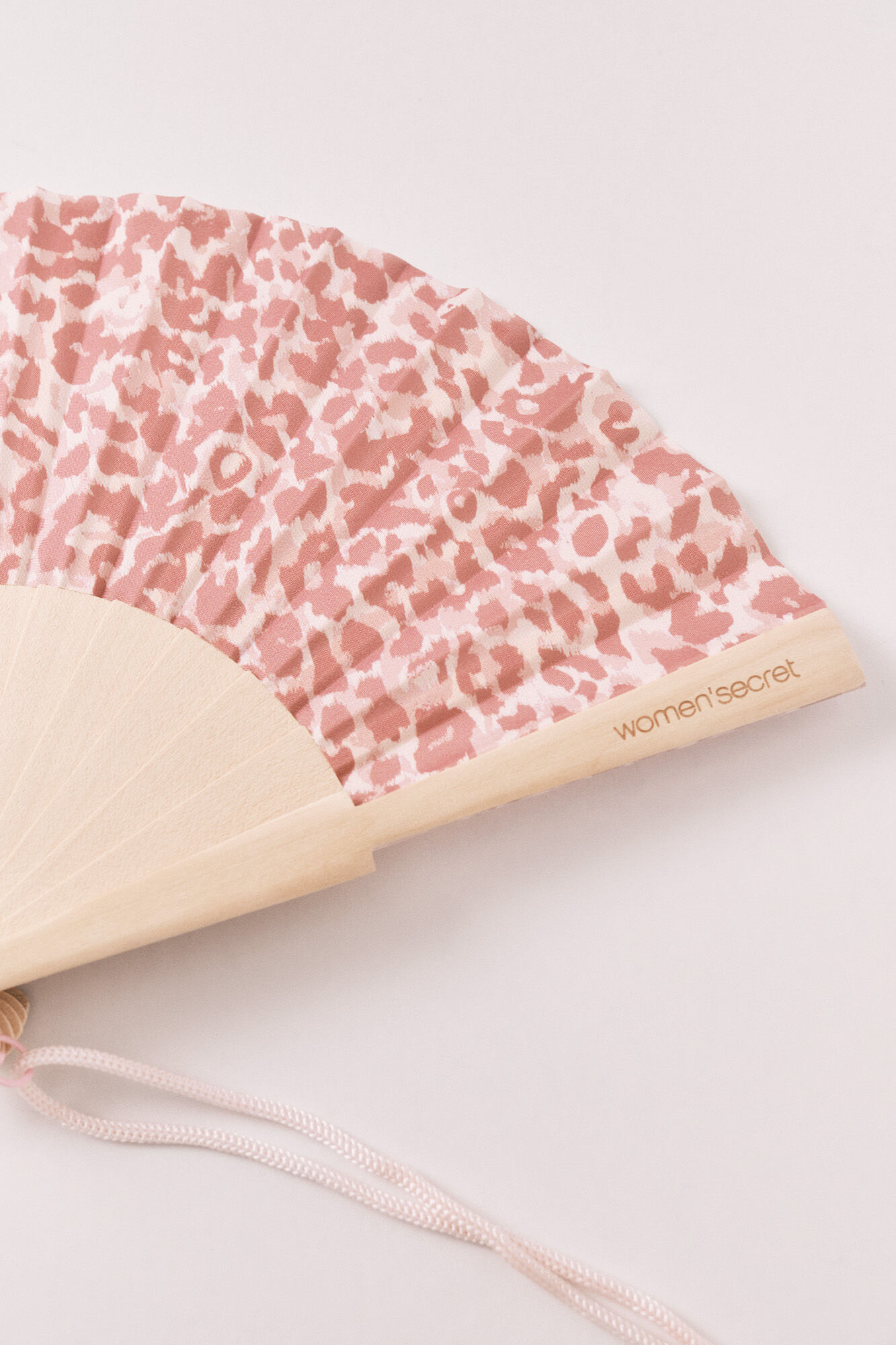 Women'secret Abanico estampado de manchas rosa