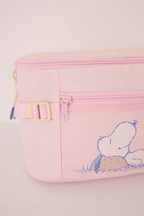 Womensecret Gran neceser rosa de Snoopy rosa