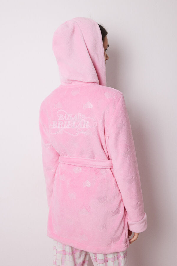 Womensecret Bata rosa fluffy Vecina Rubia  rosa
