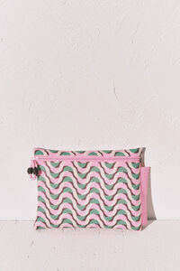 Women'secret Bolsa para traje de ba&ntilde;o impermeable estampado geom&eacute;trico