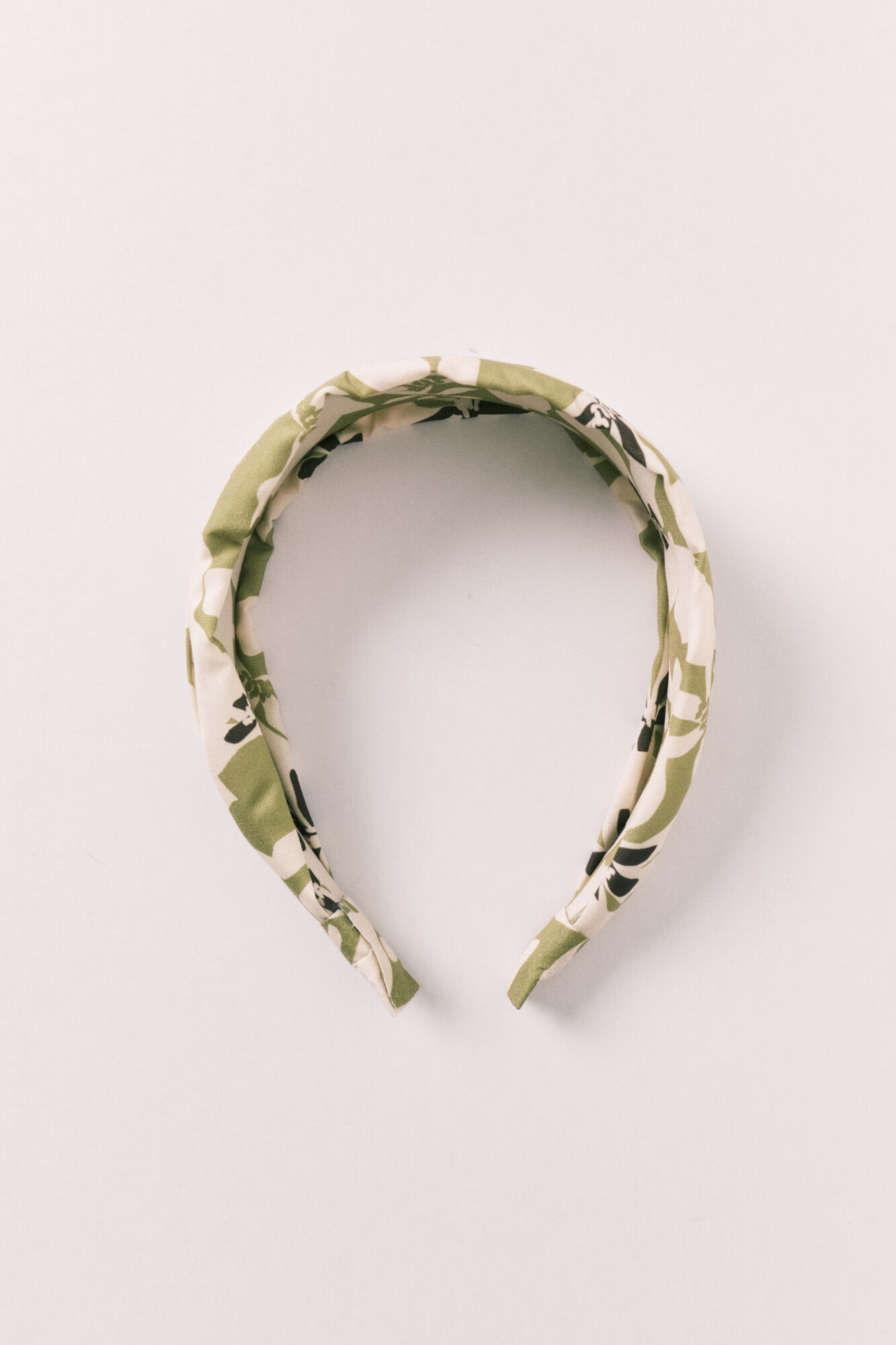 Women'secret Diadema para el pelo con estampado de flores verde