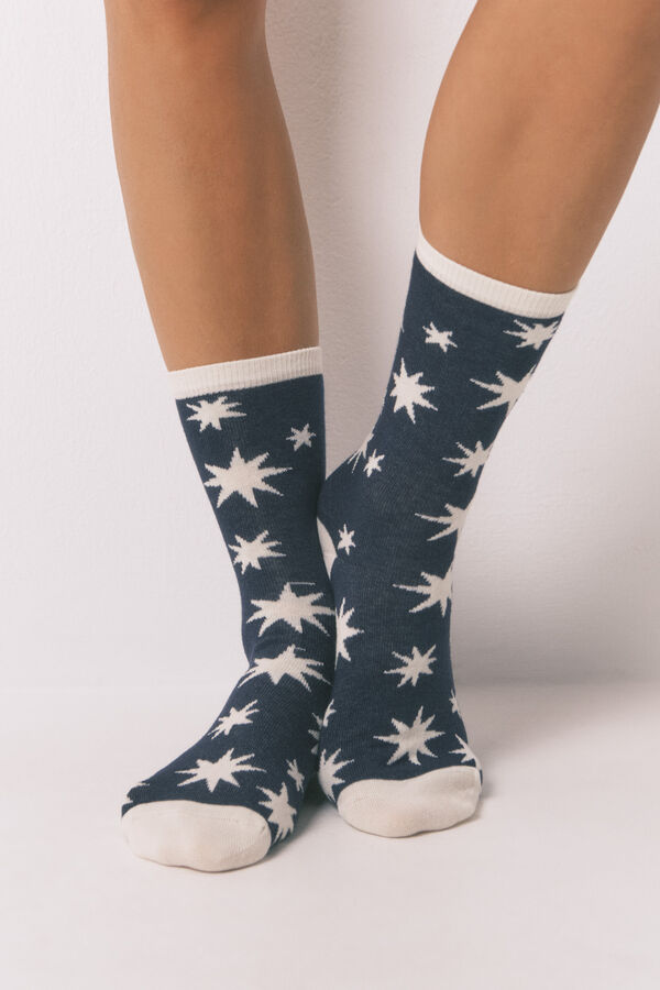 Women'secret Pack de 3 calcetines largos "temporada espeluznante"  estampado