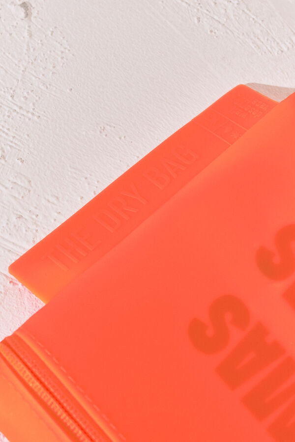 Women'secret Bolsa de traje de ba&ntilde;o impermeable naranja naranja