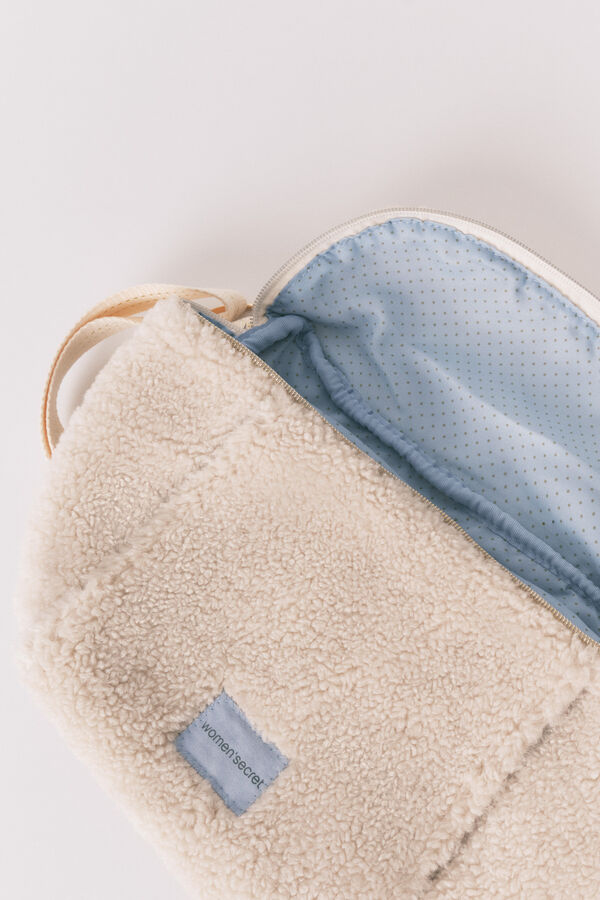 Women'secret Cangurera borrego  marfil