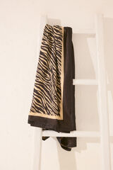 Womensecret Toalla con estampado pareo negro