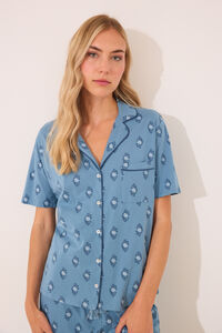 Womensecret Pijama camisera Capri 100% algodón paisley estampado
