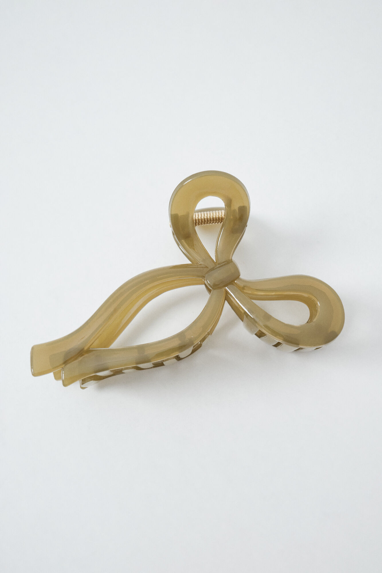 Women'secret Pinza para el pelo con lazo caqui