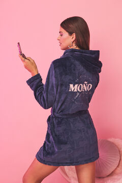 Womensecret Bata midi fleece azul La Vecina Rubia azul