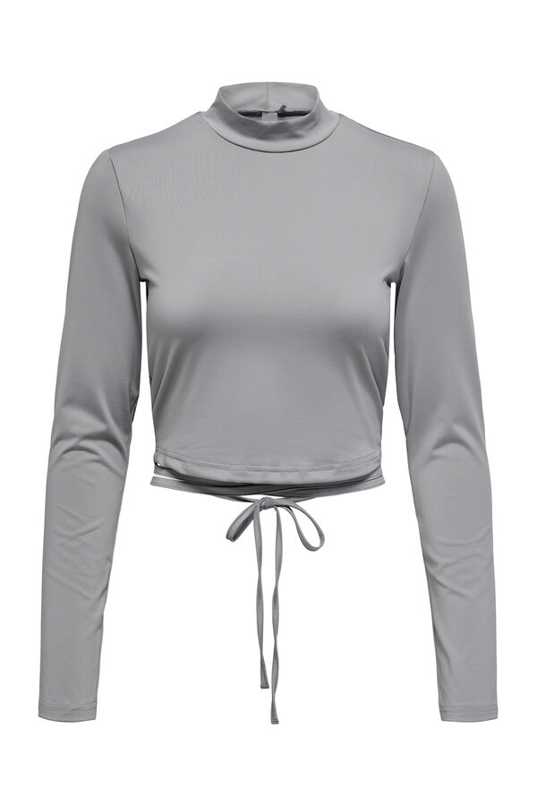 Only Play playera de ballet de manga larga gris