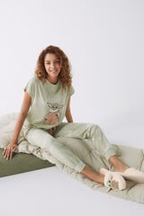 Womensecret Pijama Star Wars verde kaki kaki