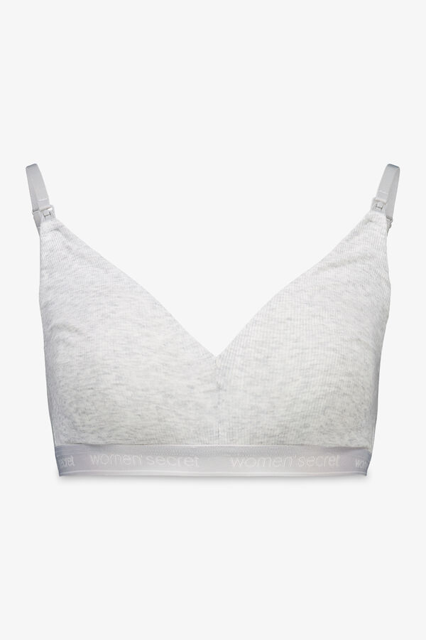 Women'secret Brasier de premamá de algodón gris NATURAL gris