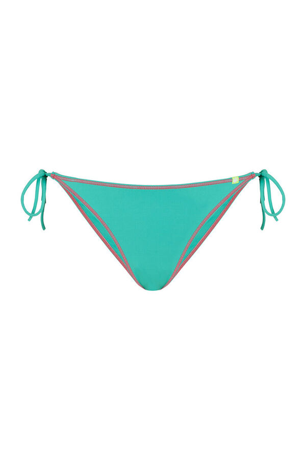 Womensecret Panty de bikini con tirantes verdes verde