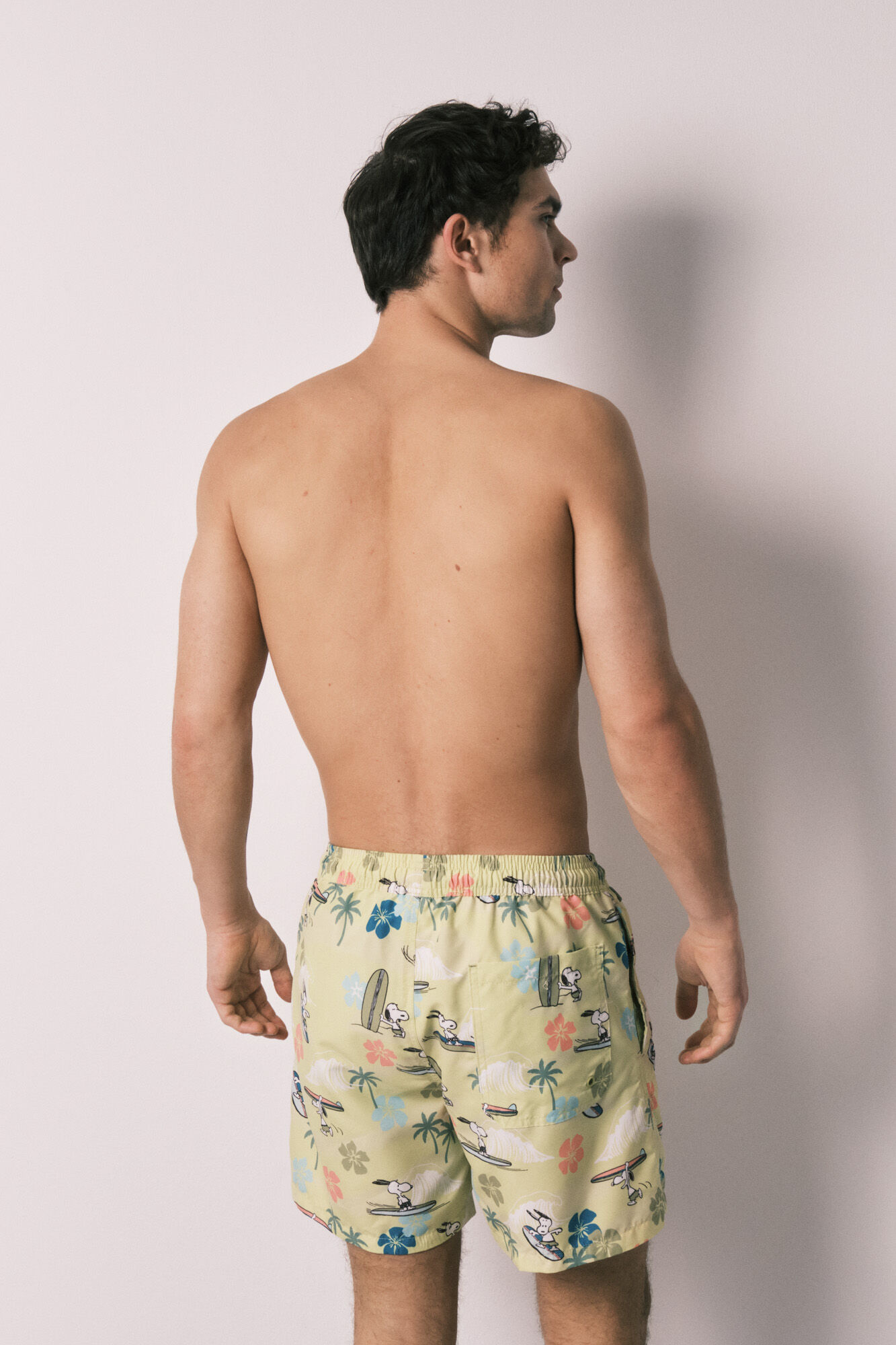 Women'secret Traje de ba&ntilde;o de hombre estampado tropical Snoopy