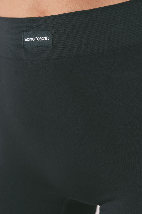 Women'secret Pantalón negro sin costuras negro
