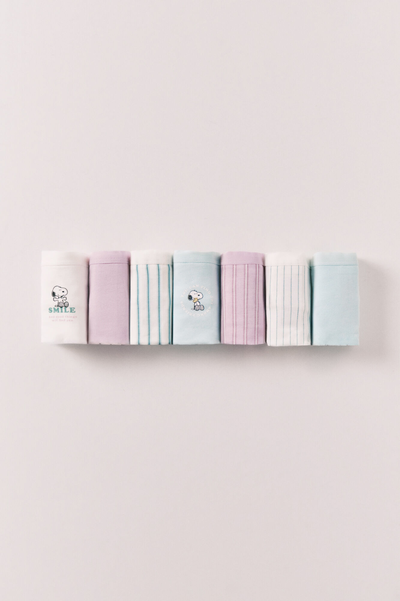 Women'secret Pack 7 panties anchas de algod&oacute;n estampado Snoopy