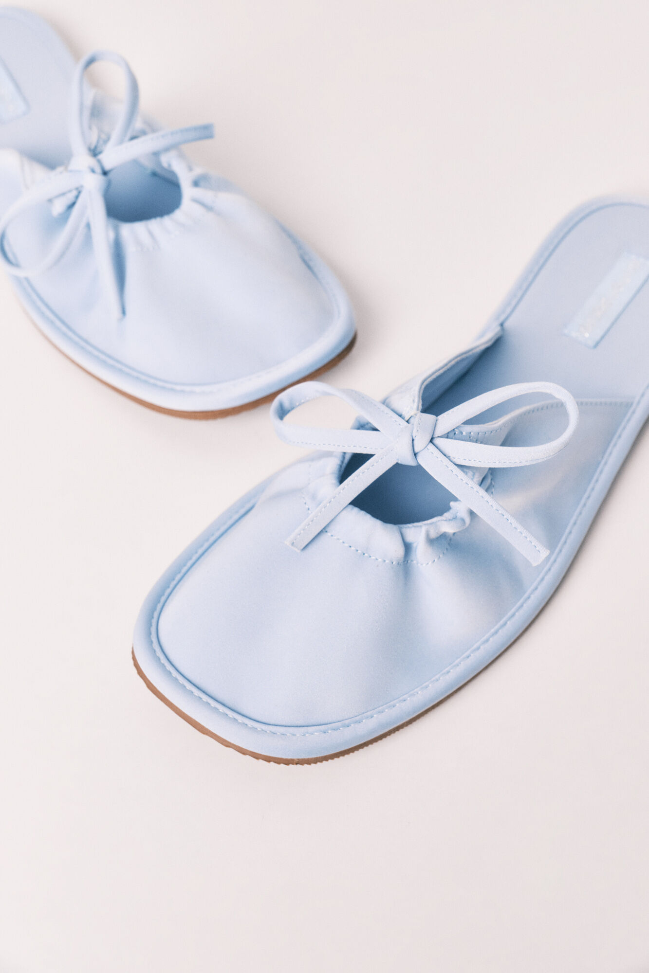 Women'secret Pantunflas de sat&eacute;n azul marino