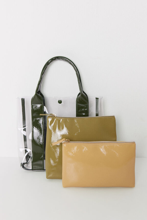Womensecret Pack 3 neceseres bolsa kaki