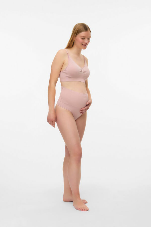 Mamalicious Tanga tiro alto maternity blanco