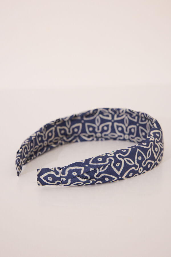 Womensecret Diadema estampada azul azul