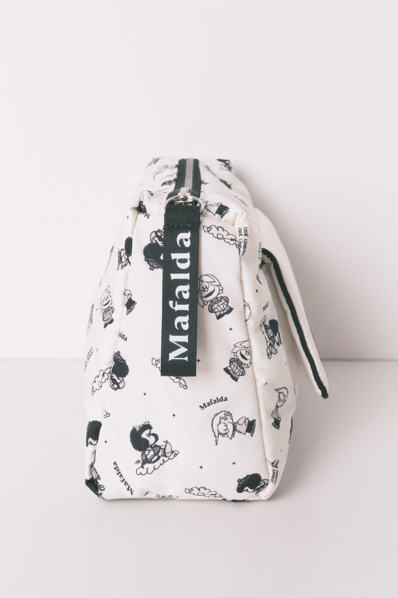 Women'secret Neceser grande de nylon blanco Mafalda