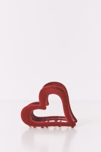 Women'secret Pinza peque&ntilde;a de coraz&oacute;n burgundy