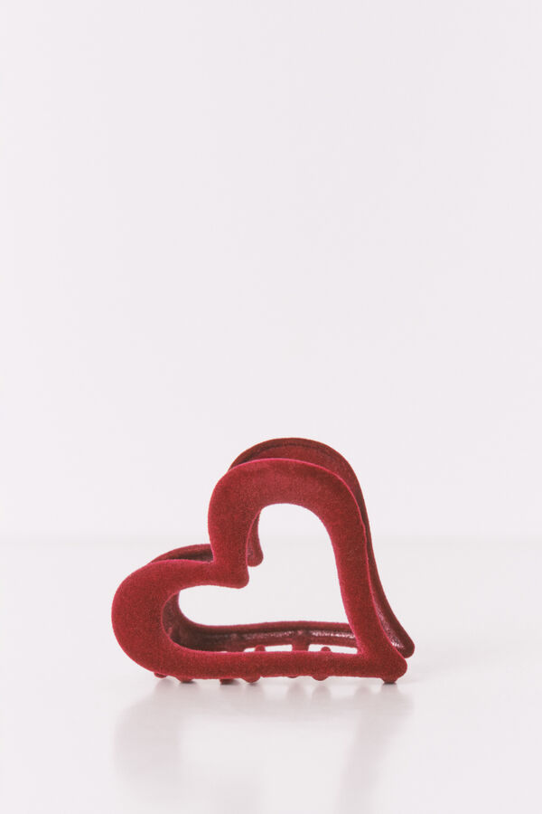 Women'secret Pinza peque&ntilde;a de coraz&oacute;n burgundy p&uacute;rpura