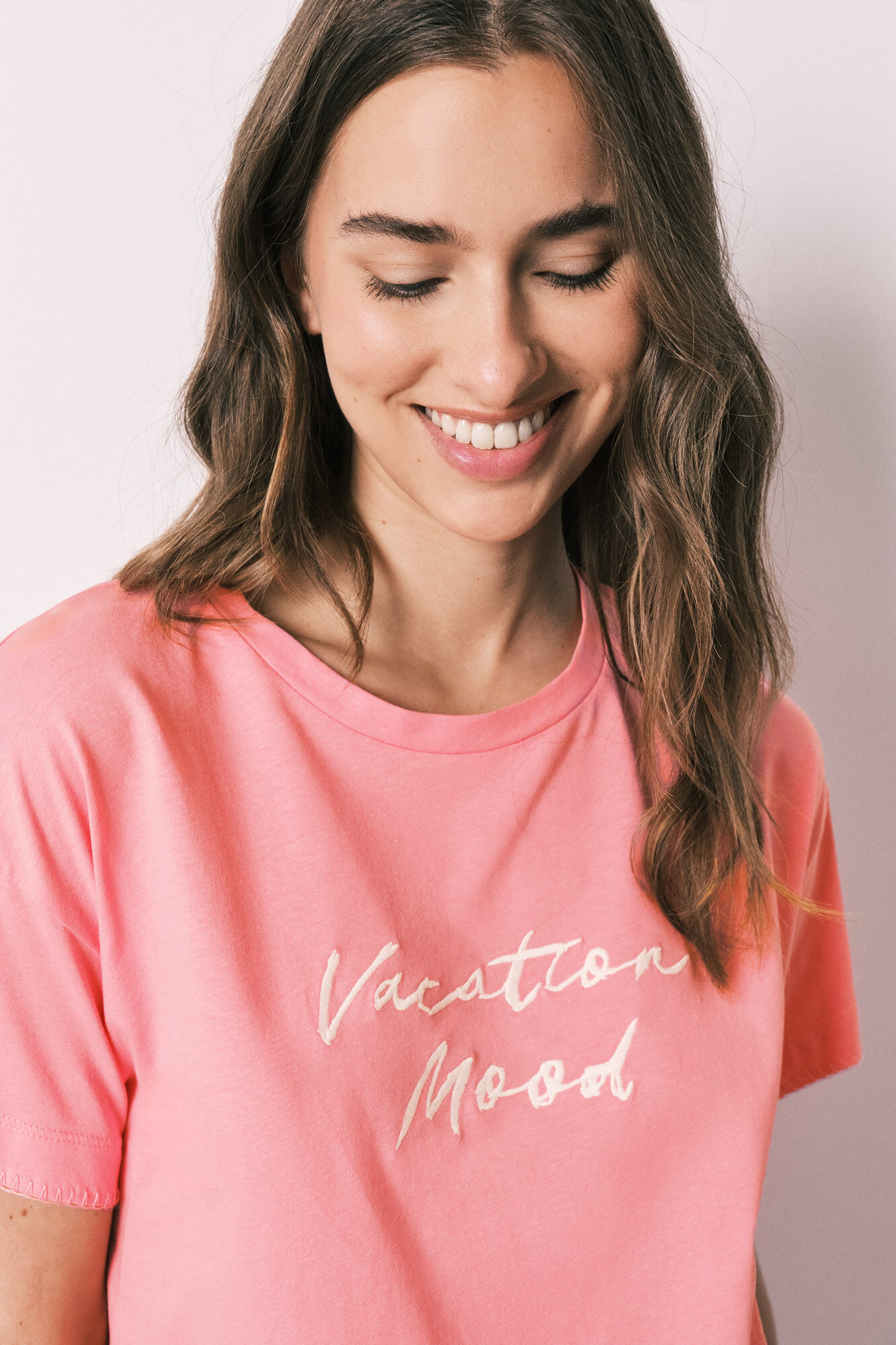 Women'secret Pijama corta de algod&oacute;n rosa