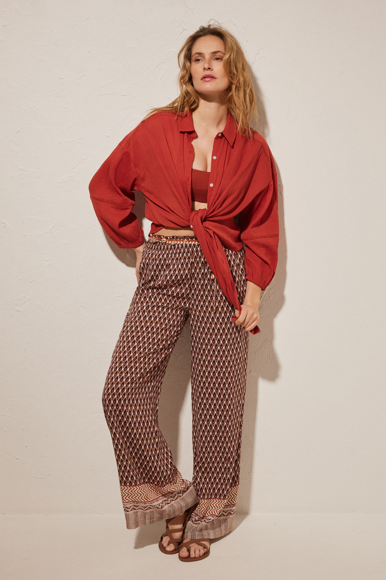 Pantalon viscosa outlet