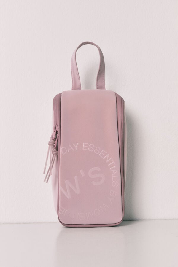 Women'secret Neceser mediano con cierre y asa rosa rosa