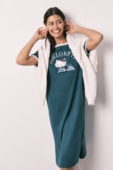 Women'secret Camis&oacute;n Hello Kitty de algod&oacute;n verde verde