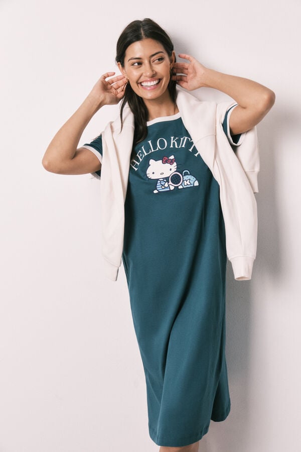 Women'secret Camis&oacute;n Hello Kitty de algod&oacute;n verde verde