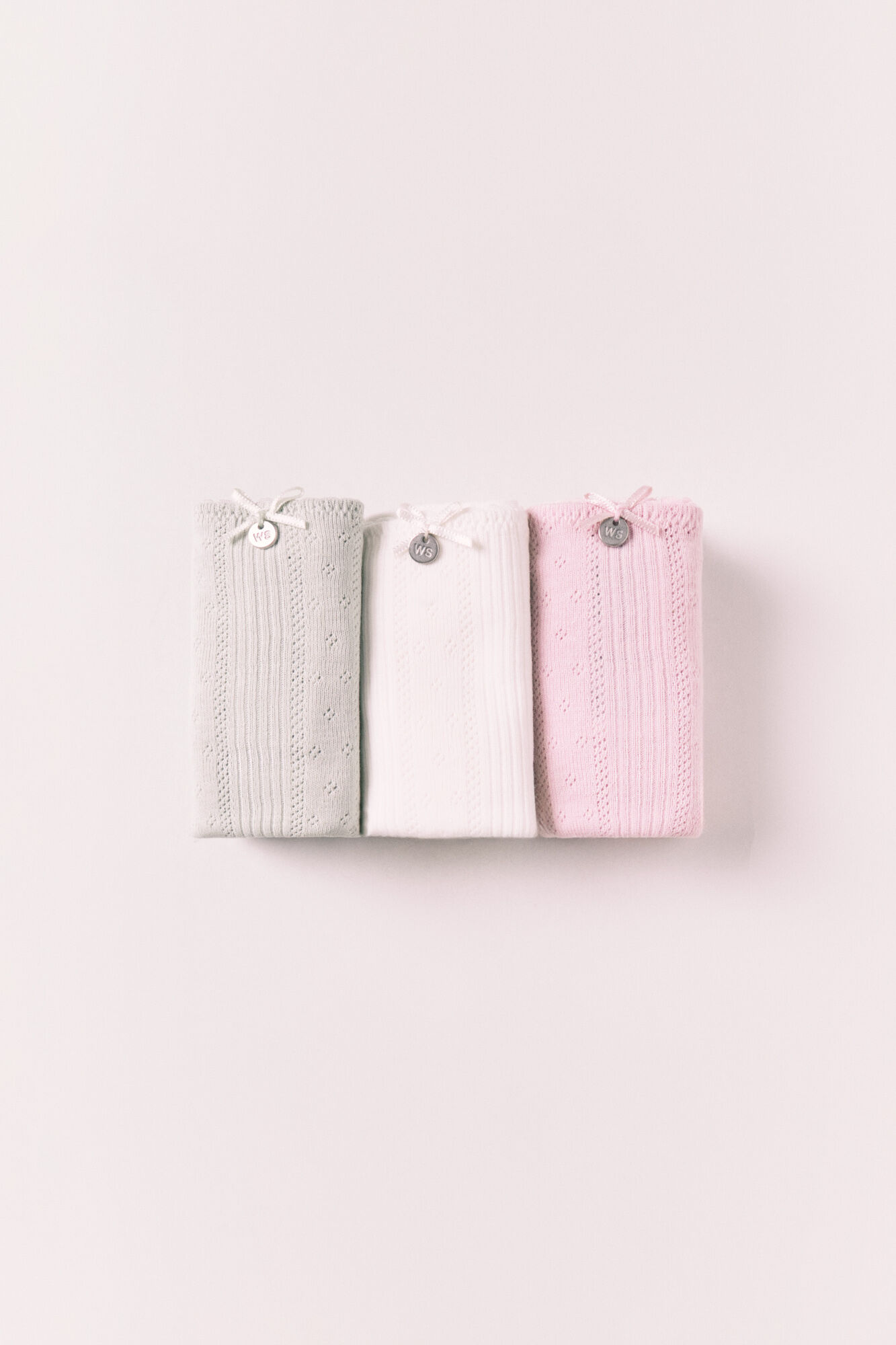 Women'secret Pack de 3 panties cl&aacute;sicas de algod&oacute;n pointelle multicolor