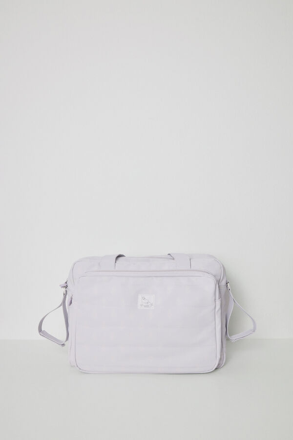 Womensecret Bolsa de premamá gris de los Moomin estampado