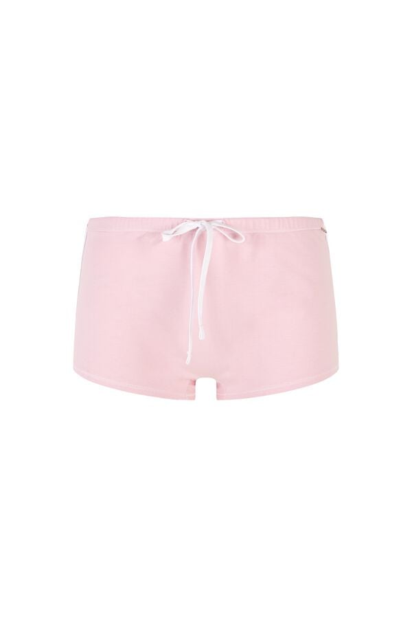 HI&BYE Short mini de algod&oacute;n rosa rosa