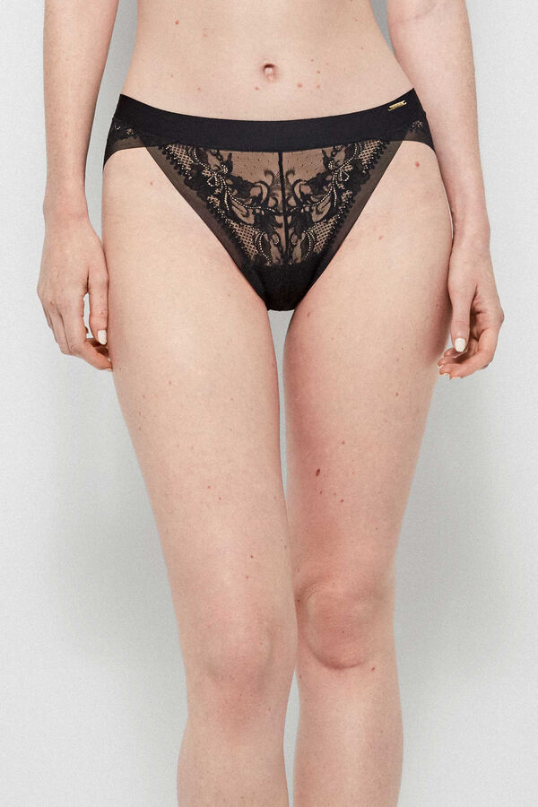 Gisela Panty clásica sin costuras negro