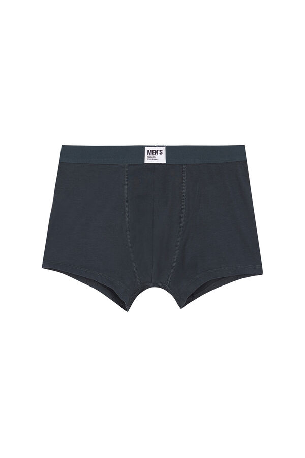 Womensecret Pack 2 calzones bóxer algodón gris y verde verde