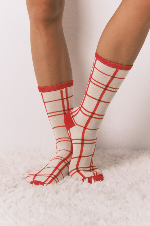 Women'secret Pack de 6 calcetines largos de algodón Mafalda   estampado