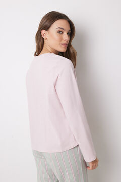 Womensecret Playera manga larga 100% algodón rosa rosa