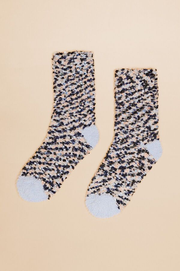 Womensecret Calcetines pelo azul azul