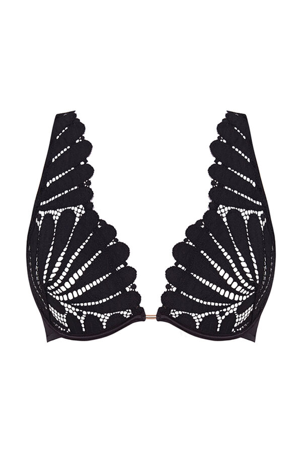 Womensecret Brasier halter encaje negro negro