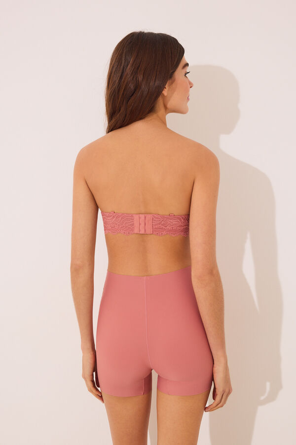 Womensecret Pantalón de microfibra invisible rosa rosa