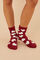 Womensecret Calcetines pelo corazones rojo rojo