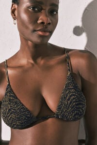 Women'secret Top bikini triangular animal print smock