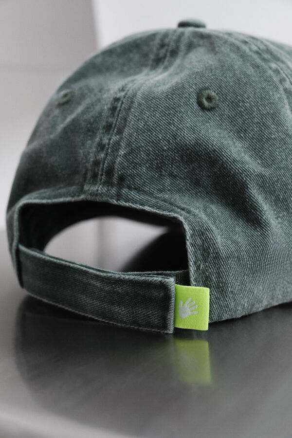 HI&BYE Gorra de algod&oacute;n con el logo de la botella bordado verde