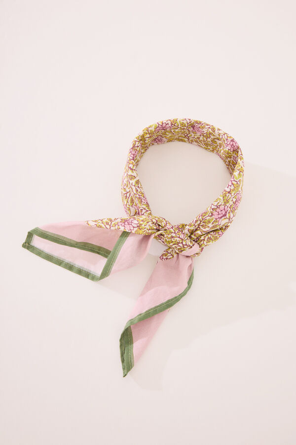 Womensecret Pañuelo de flores cuello estampado