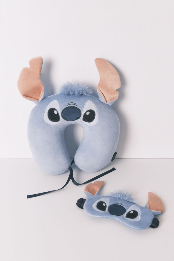 Women'secret Mascarilla de terciopelo de Stitch con orejas 3D azul