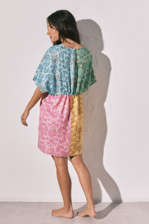 Women'secret T&uacute;nica corta abierta estampado multicolor estampado