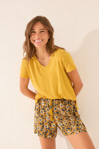 Womensecret Pantalón con estampado floral estampado